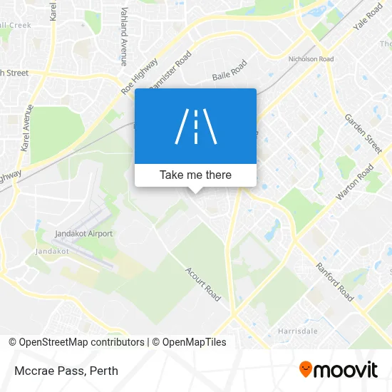 Mapa Mccrae Pass
