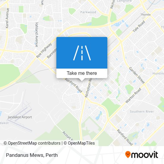 Pandanus Mews map