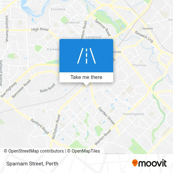 Mapa Sparnam Street