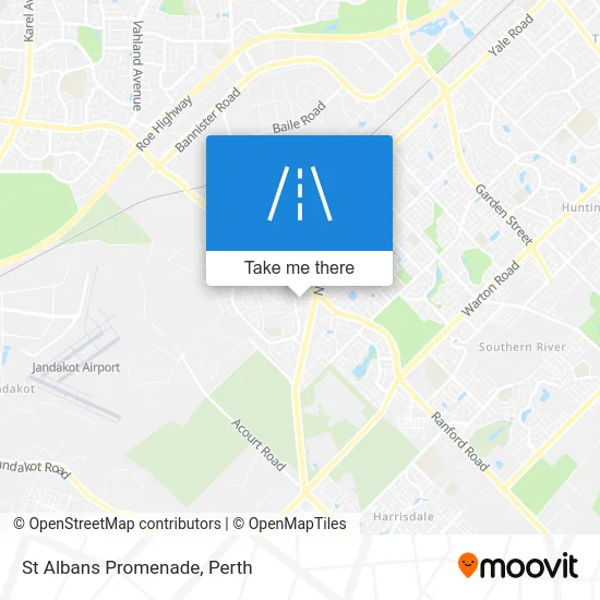 Mapa St Albans Promenade