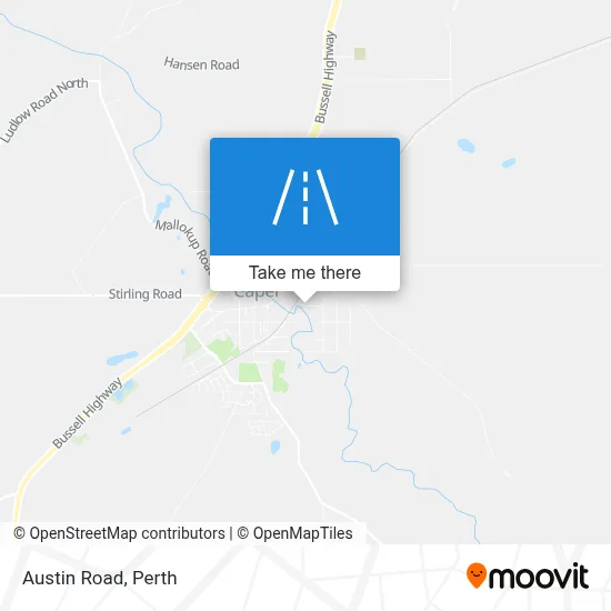 Mapa Austin Road
