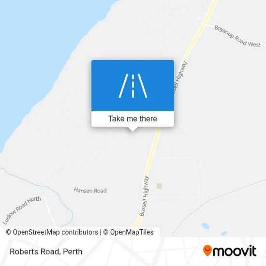 Mapa Roberts Road