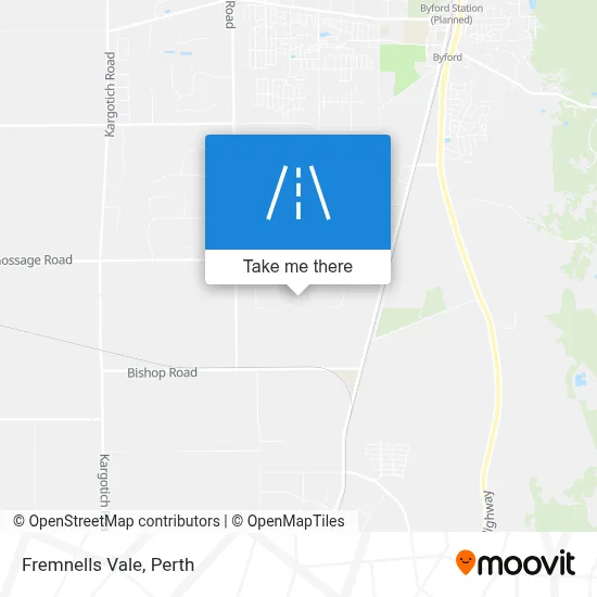Mapa Fremnells Vale