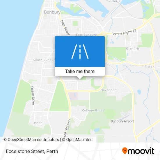 Mapa Eccelstone Street