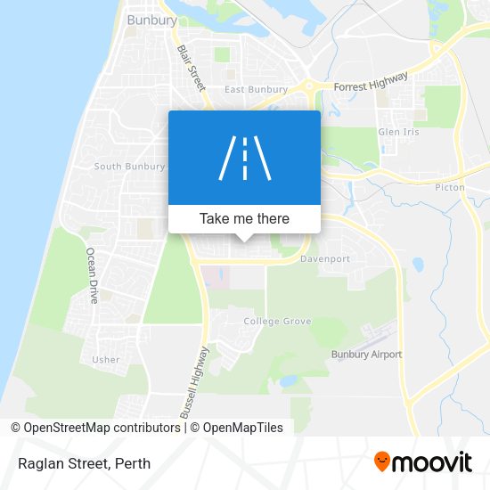 Raglan Street map