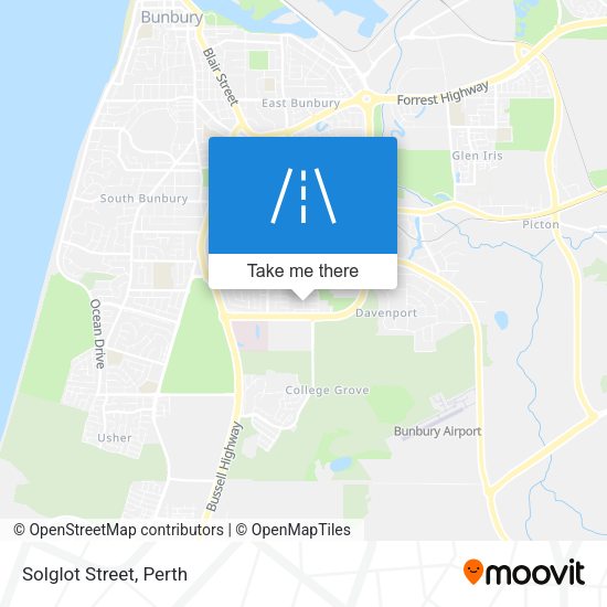 Solglot Street map