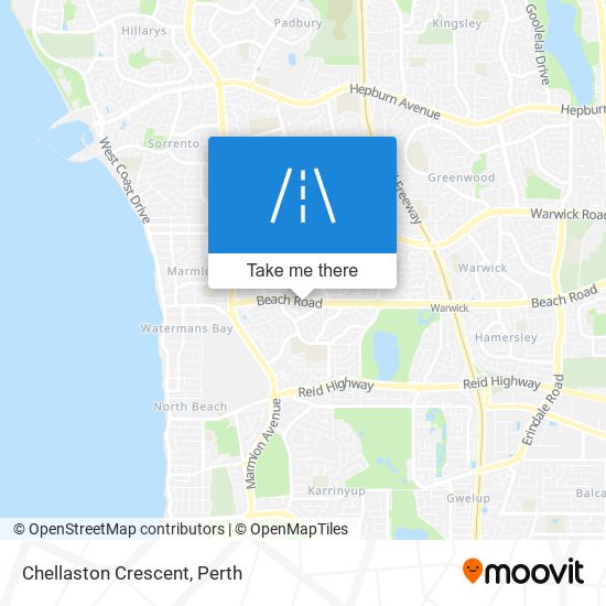 Chellaston Crescent map