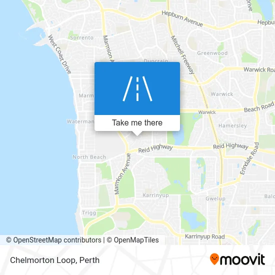 Mapa Chelmorton Loop