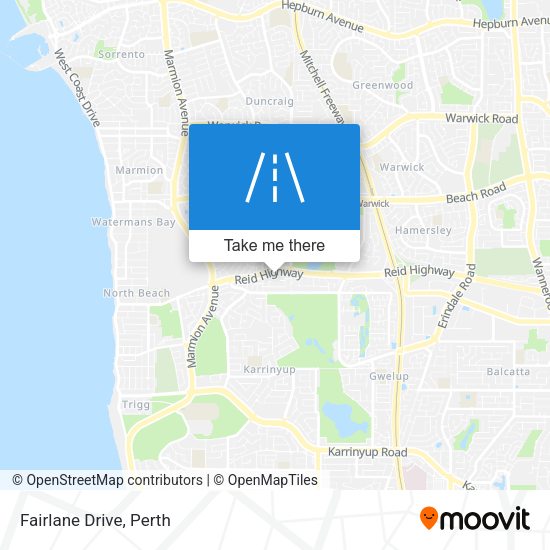 Fairlane Drive map