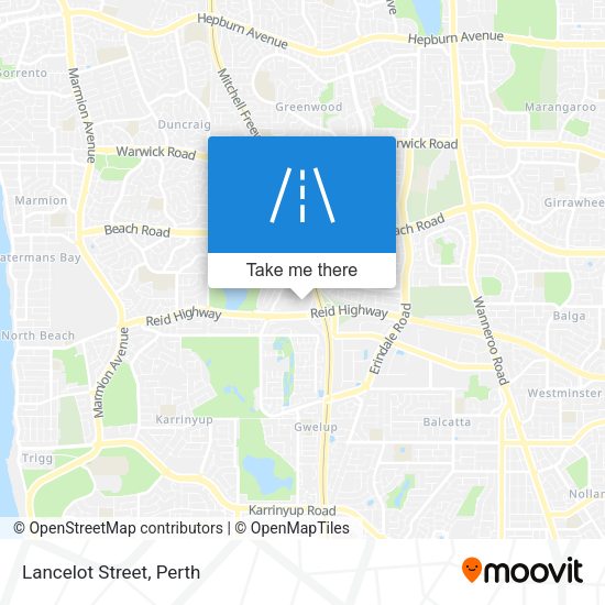 Lancelot Street map