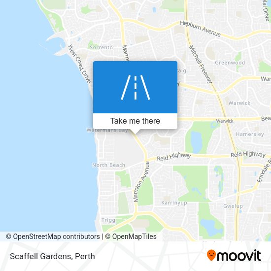Scaffell Gardens map