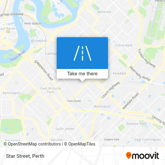 Mapa Star Street
