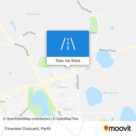 Mapa Fineview Crescent