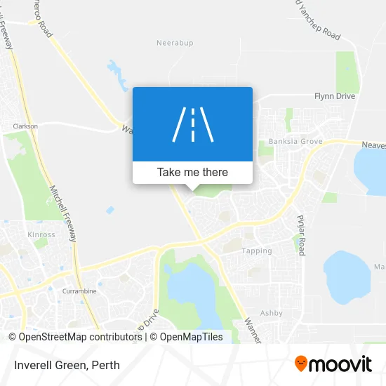 Mapa Inverell Green