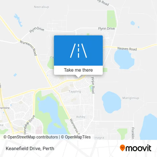 Mapa Keanefield Drive