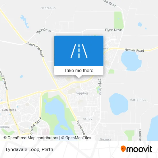 Mapa Lyndavale Loop