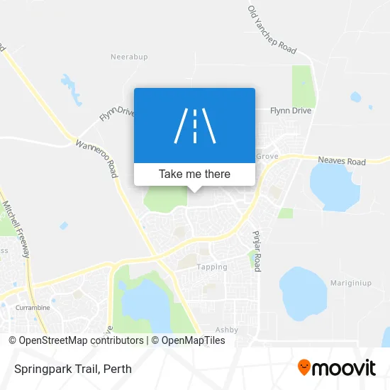 Mapa Springpark Trail