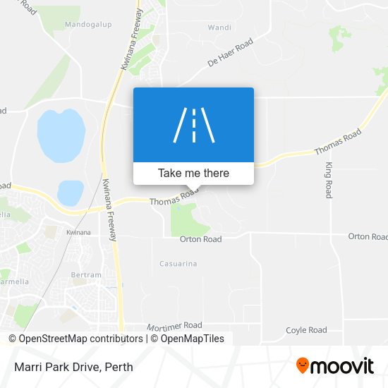 Marri Park Drive map