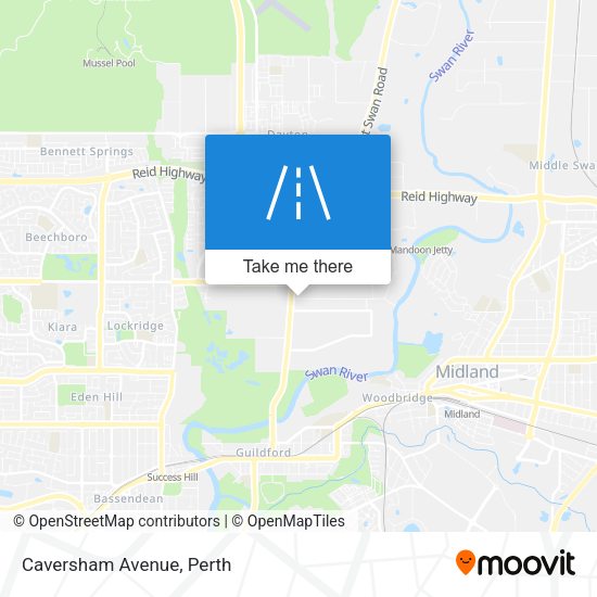 Caversham Avenue map
