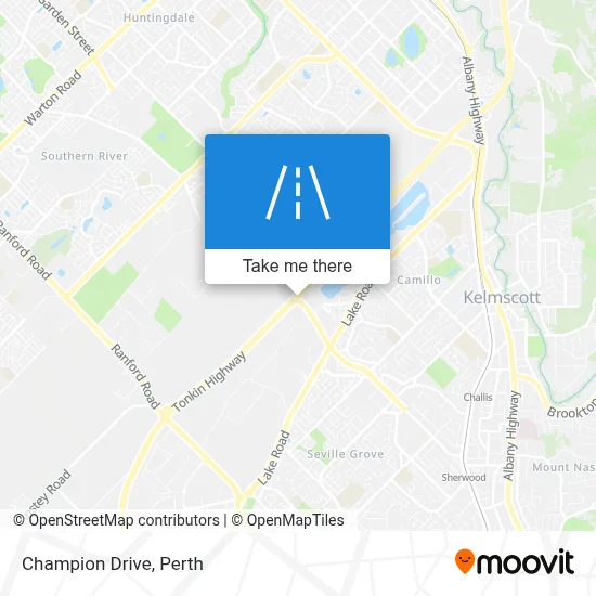 Mapa Champion Drive
