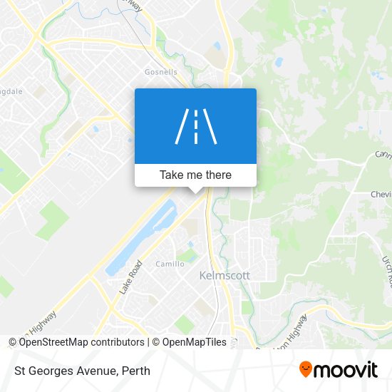 St Georges Avenue map