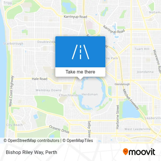 Mapa Bishop Riley Way