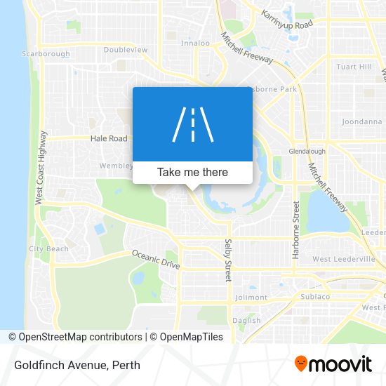 Goldfinch Avenue map