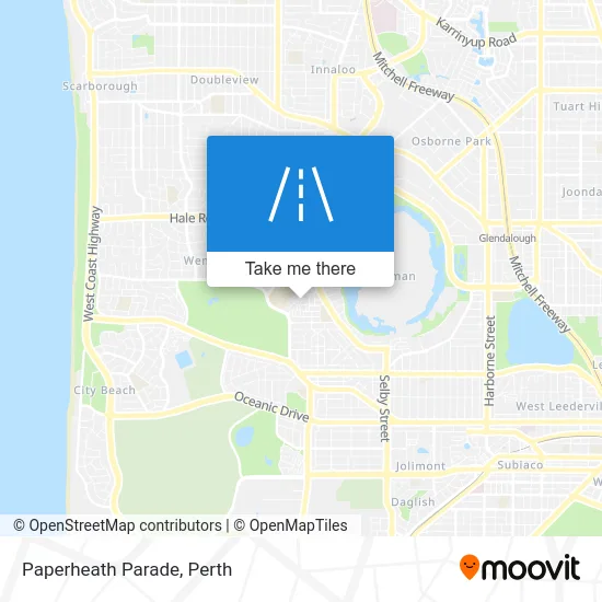 Mapa Paperheath Parade