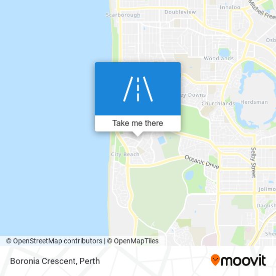 Mapa Boronia Crescent