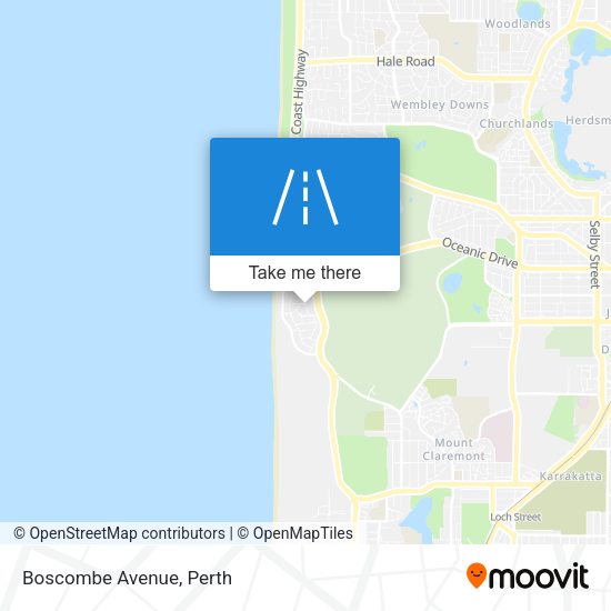 Boscombe Avenue map