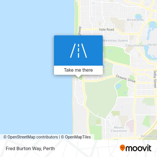 Fred Burton Way map