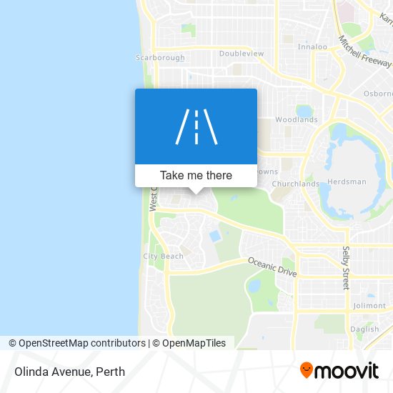 Olinda Avenue map