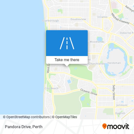 Pandora Drive map