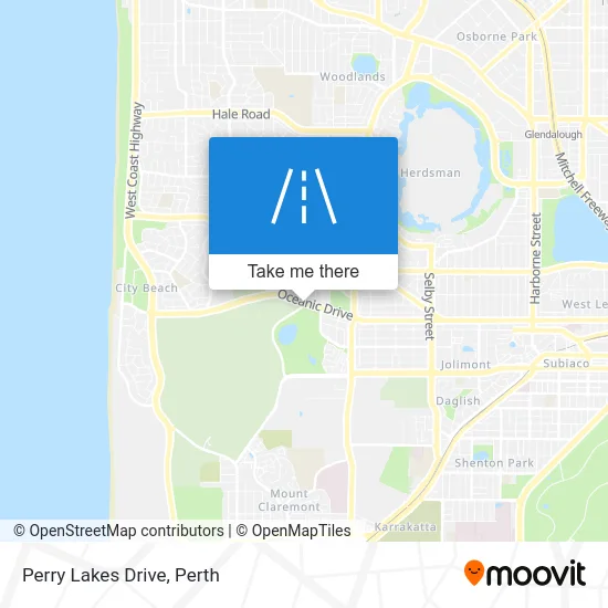 Mapa Perry Lakes Drive