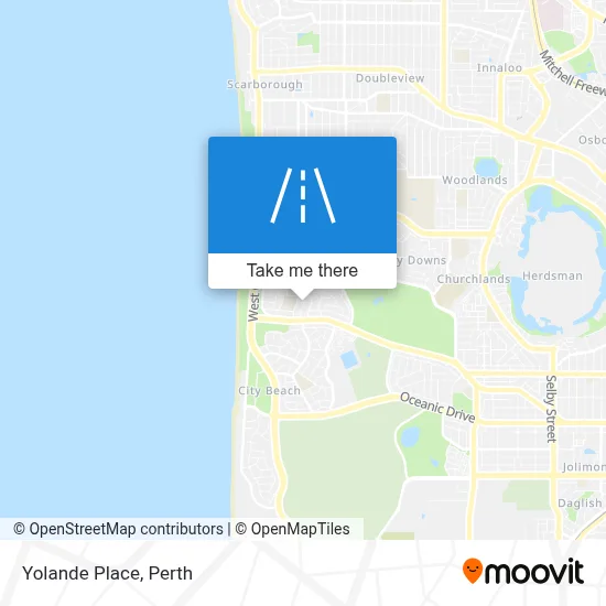 Mapa Yolande Place