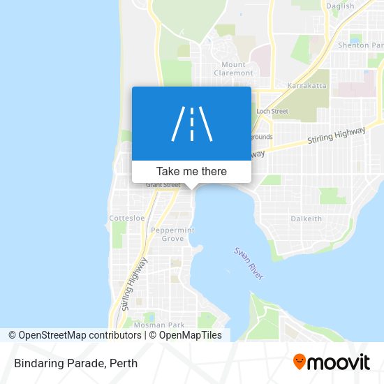 Bindaring Parade map