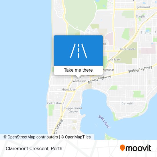 Claremont Crescent map