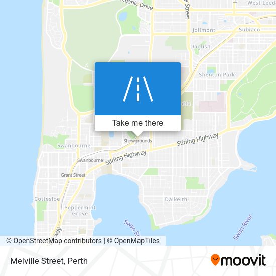 Melville Street map