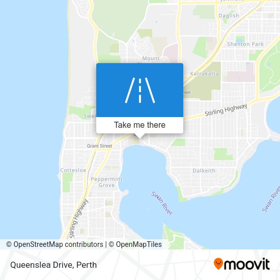 Queenslea Drive map