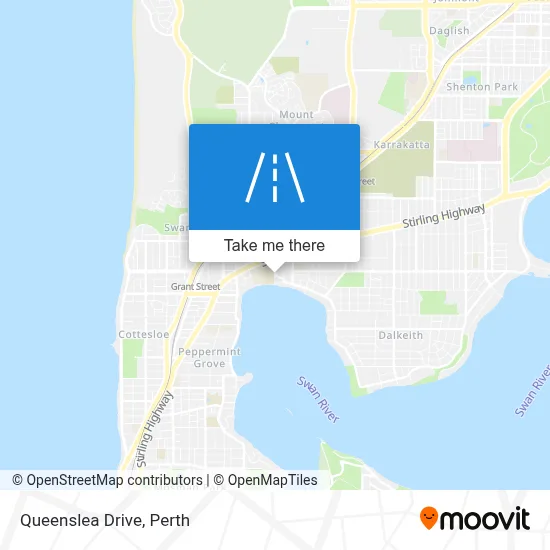 Mapa Queenslea Drive