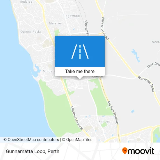 Mapa Gunnamatta Loop