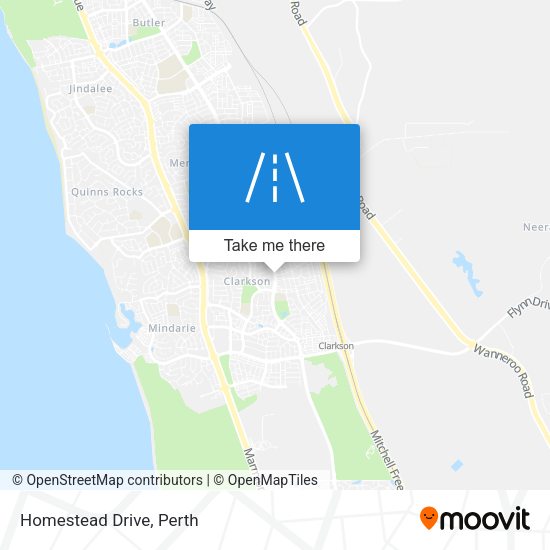 Homestead Drive map