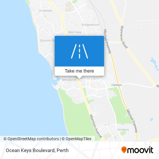 Mapa Ocean Keys Boulevard