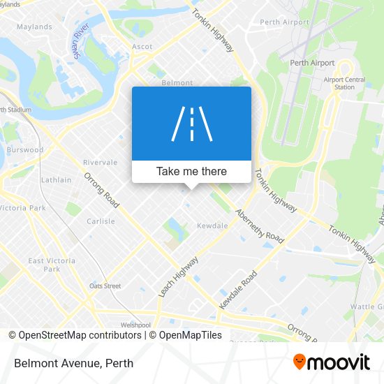 Belmont Avenue map