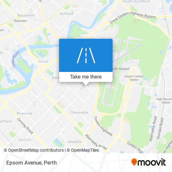 Mapa Epsom Avenue