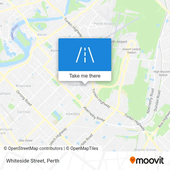 Mapa Whiteside Street