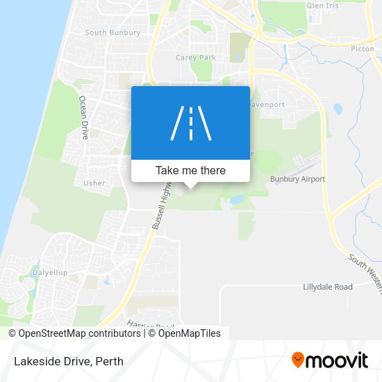 Lakeside Drive map