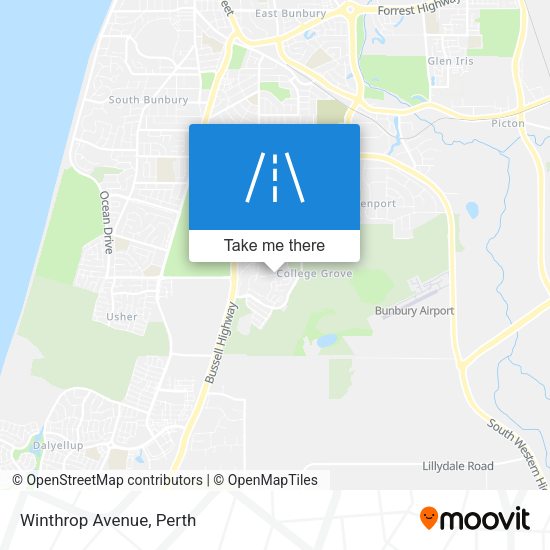 Winthrop Avenue map