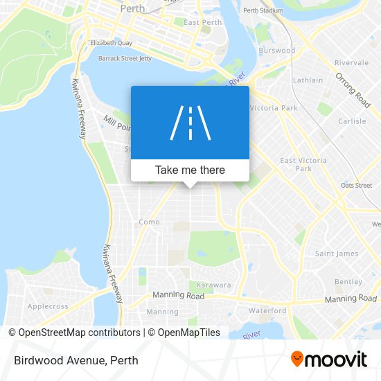 Birdwood Avenue map