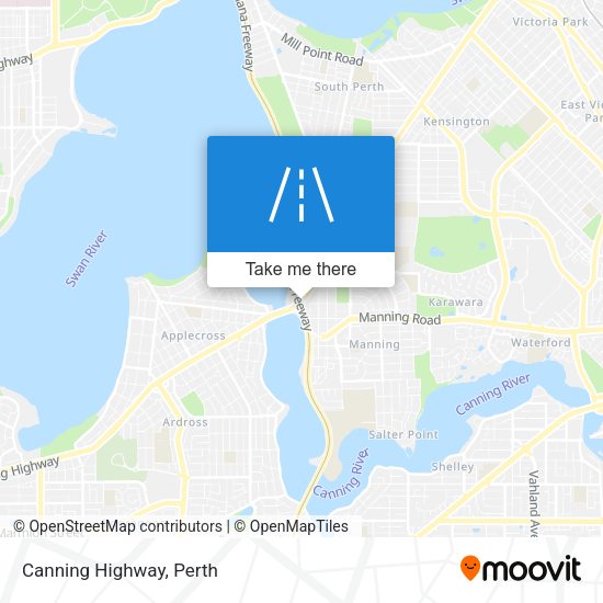 Canning Highway map